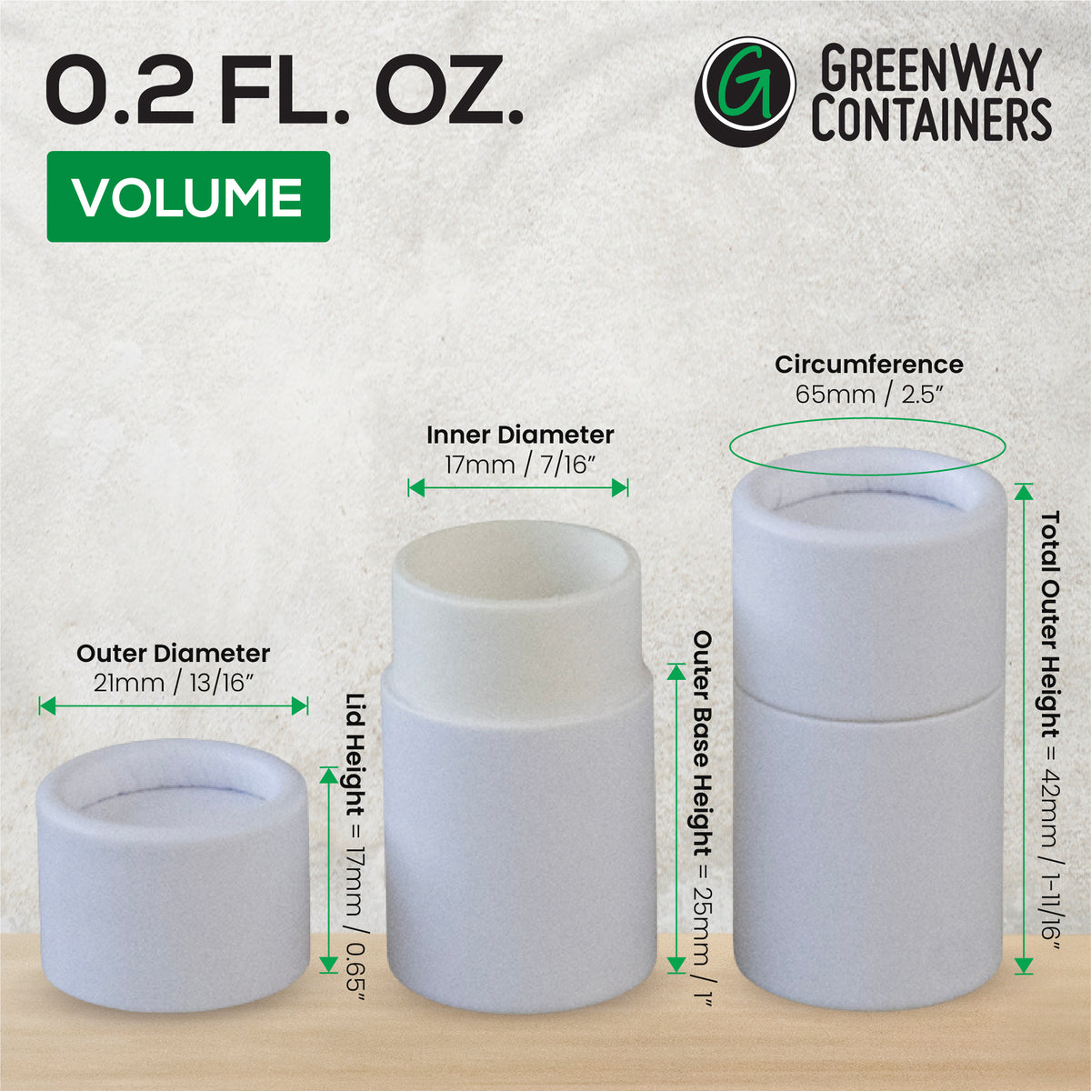 2 ounce / 5 g Lip Balm Tubes Short Style – GreenWay Containers
