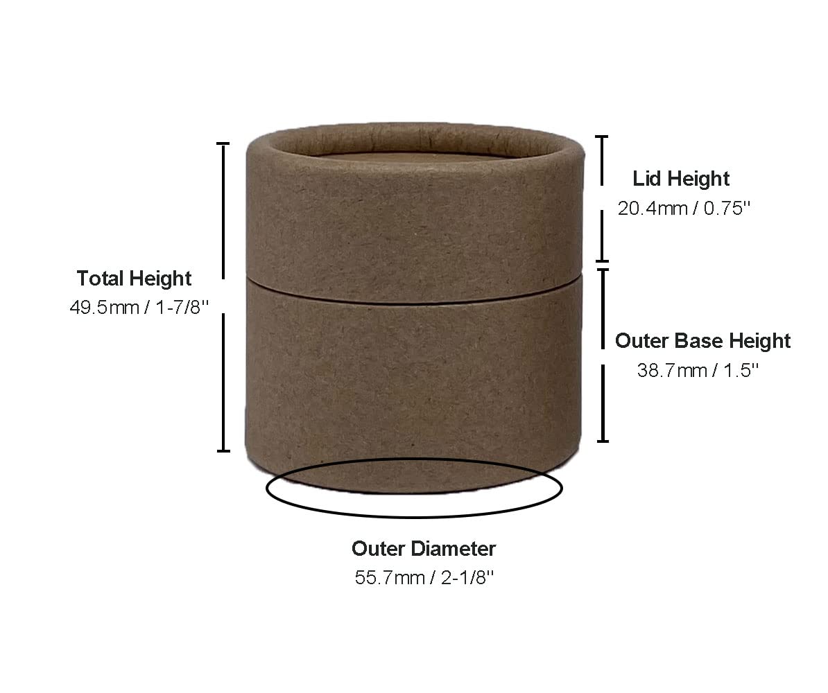 2 oz Kraft Paper Canisters -3005-002-100