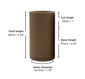 2 ounce / 60 g Paper Shaker Tube Large Holes
