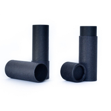 Load image into Gallery viewer, .3 ounce / 8.5 g Matte Black Lip Balm Tubes