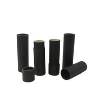 Load image into Gallery viewer, .3 ounce / 8.5 g Matte Black Lip Balm Tubes