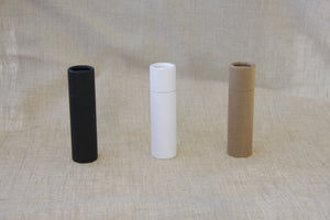 .3 ounce / 8.5 g White Coated Paper Lip Balm Tubes
