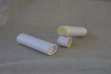 Load image into Gallery viewer, .5 ounce / 15 g White Oval Push-up Lip Balm Tubes