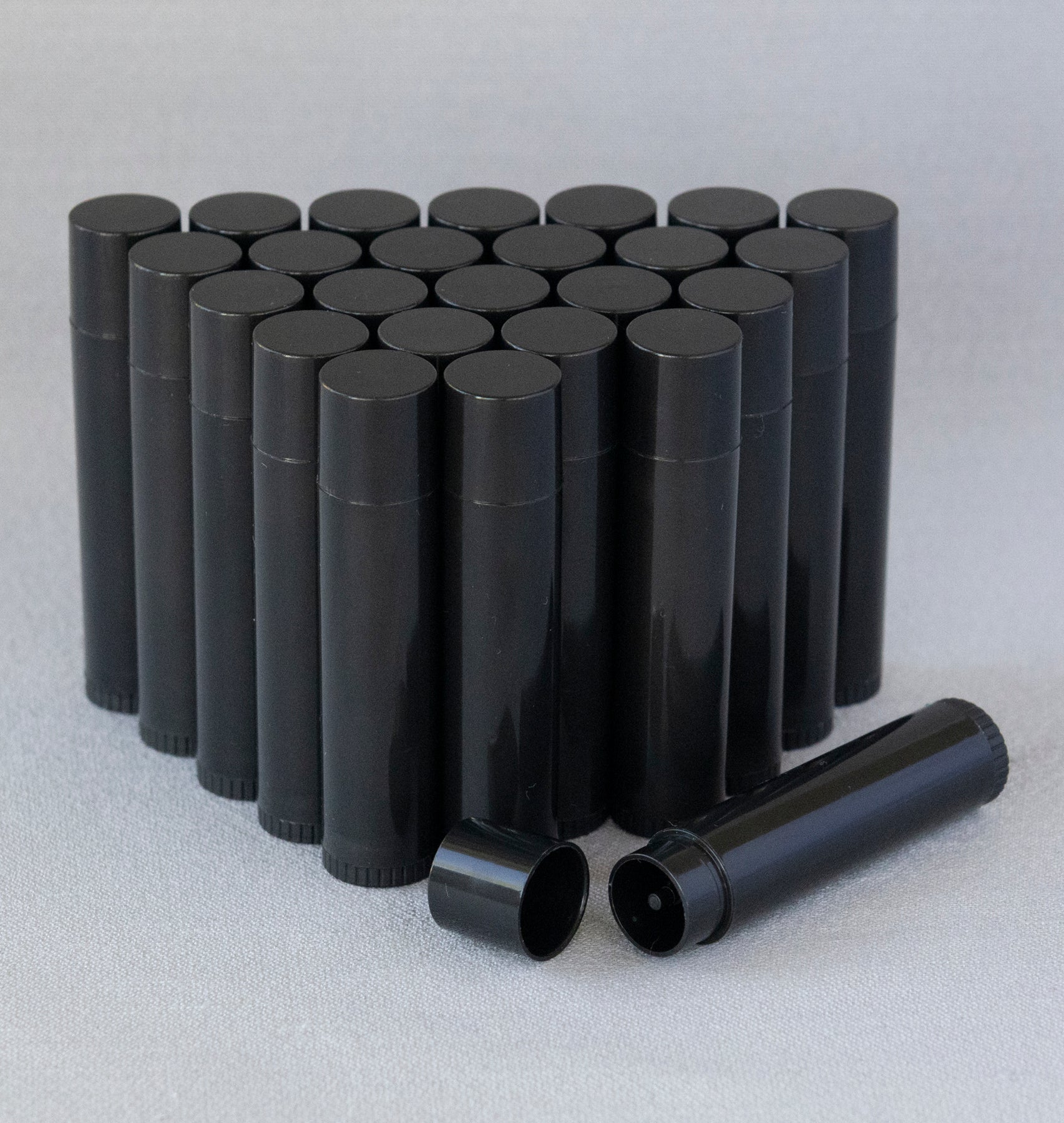 Black Twisting 0.15 oz Plastic-Free Lip Balm Tube