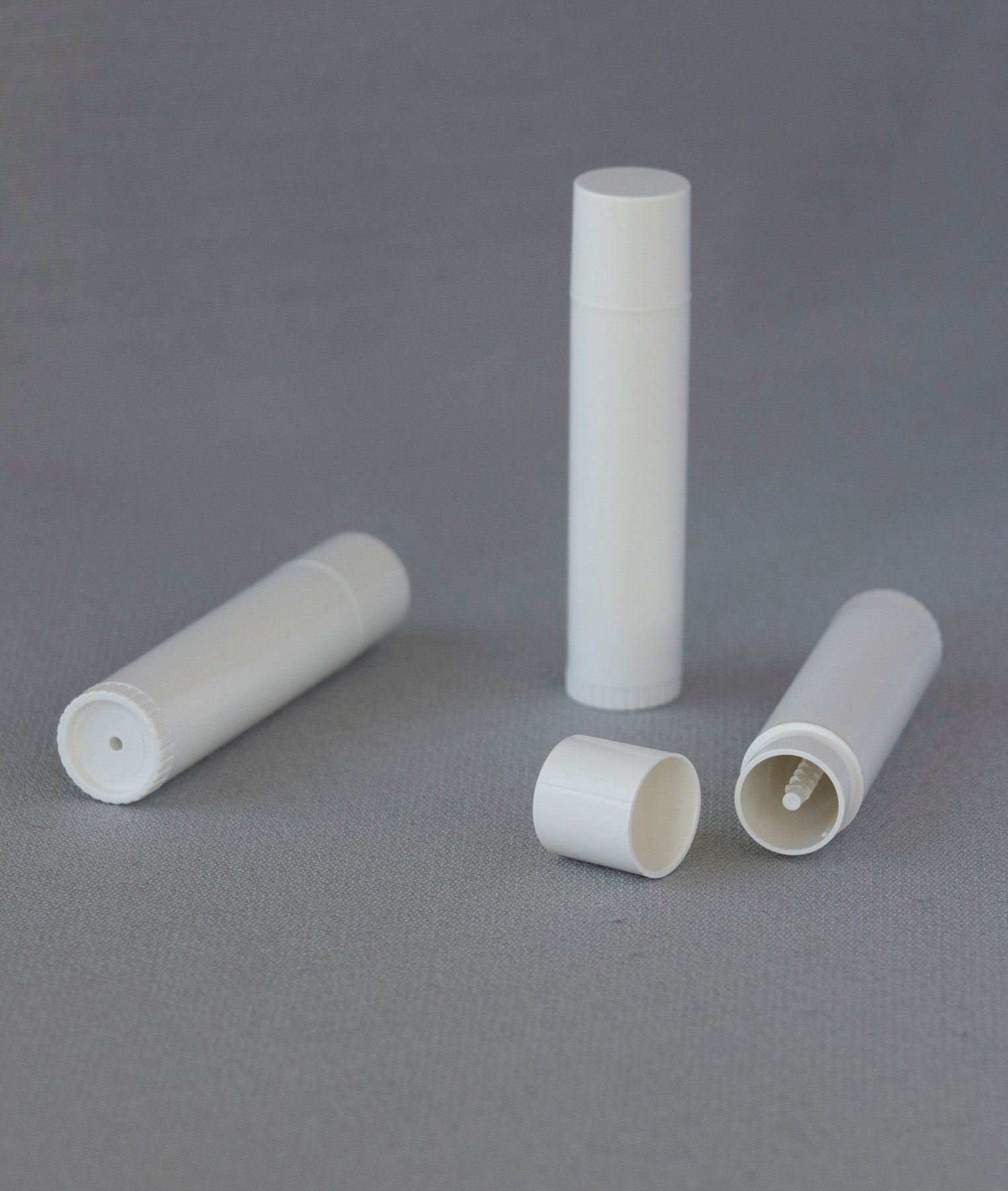 Pure White Twisting 0.15 oz Plastic-Free Lip Balm Tube