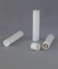 Load image into Gallery viewer, Pure White Twisting 0.15 oz Plastic-Free Lip Balm Tube