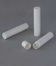 Load image into Gallery viewer, Pure White Twisting 0.15 oz Plastic-Free Lip Balm Tube