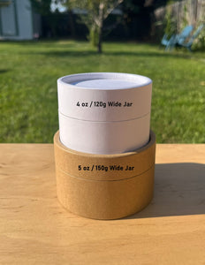 4 ounce / 120g Wide Paper Bar Jar