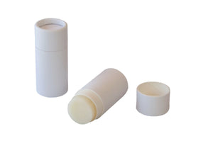 .25 ounce / 7 g White Paper Lip Balm Tubes with Coated Outer Paper