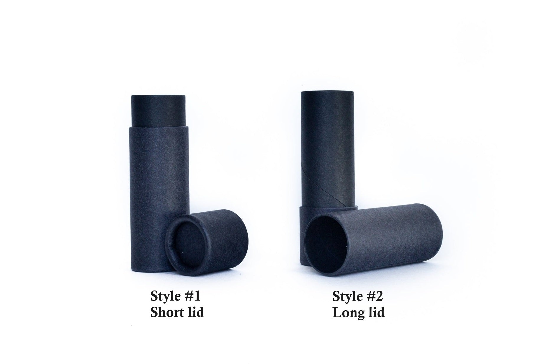 .3 ounce / 8.5 g Matte Black Lip Balm Tubes