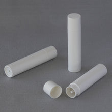 Load image into Gallery viewer, Pure White Twisting 0.15 oz Plastic-Free Lip Balm Tube