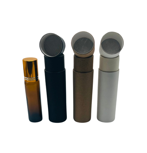 10 ml Glass Roller Bottles with Paper Tube Packaging