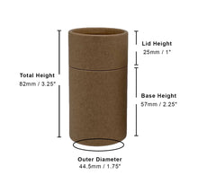 Load image into Gallery viewer, 2 ounce / 60 g Paper Shaker Tube