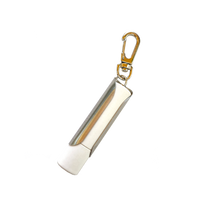 Load image into Gallery viewer, Stainless Steel Lip Balm Holder Keychains