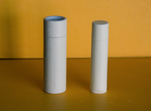 .3 ounce / 8.5 g White Coated Paper Lip Balm Tubes